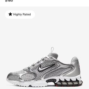 Nike Men's Metallic Silver Sneakers
